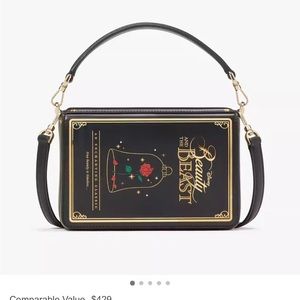 NEW Kate Spade X Disney Beauty and the Beast 3D Book Crossbody Bag Handbag